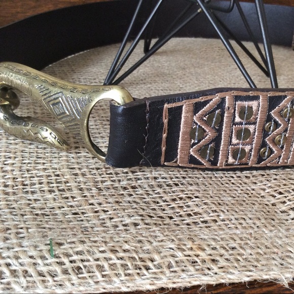Chico's leather belt. SZ S/M - Picture 2 of 5